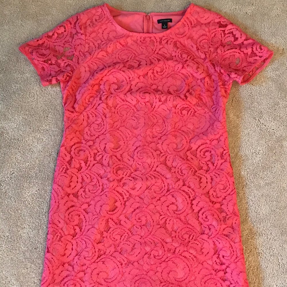 Ann Taylor Coral Mini Dress